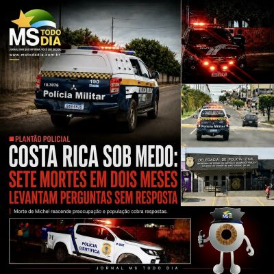 Imagem da notícia Costa Rica sob medo: sete mortes em dois meses assusta moradores e levanta perguntas ainda sem resposta